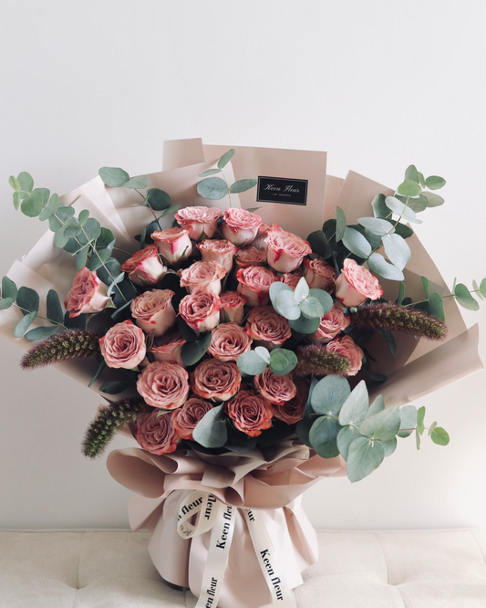 Cappuccino Roses Bouquet 卡布奇諾玫瑰鮮花花束
