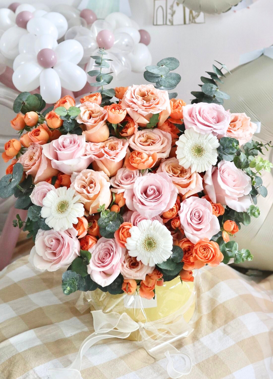 BABY PEACH 玫瑰花盒