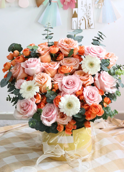 BABY PEACH 玫瑰花盒