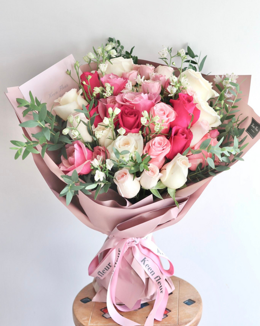 BARBIE 玫瑰鮮花花束