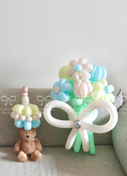 生日蛋糕氣球花束套裝 Birthday Cake & Balloon Bouquet Set