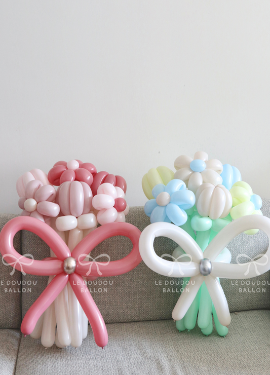 雛菊配鬱金香氣球花束 Daisy and Tulip Balloon Bouquet 氣球慶祝禮物
