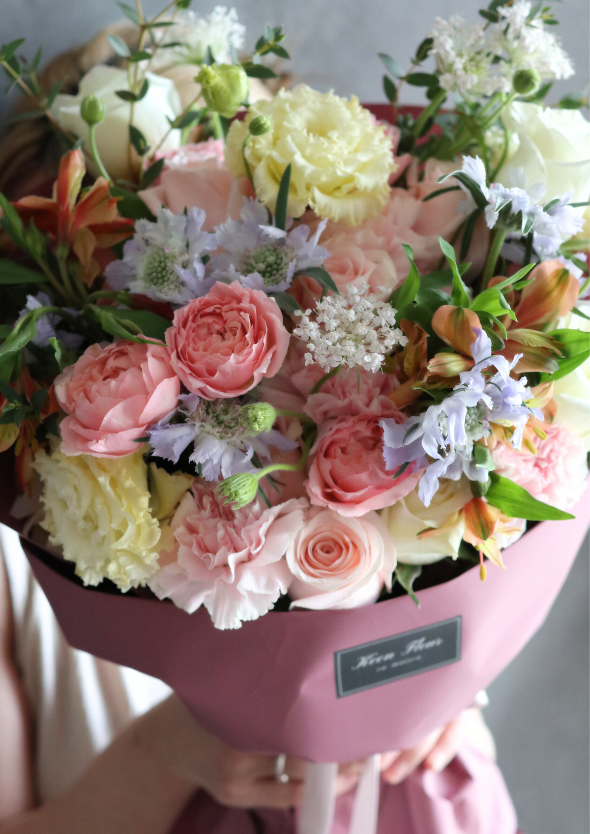 HONEY GARDEN 玫瑰康乃馨花束 - 香港送花 生日花束 | Keen Fleur en Maison