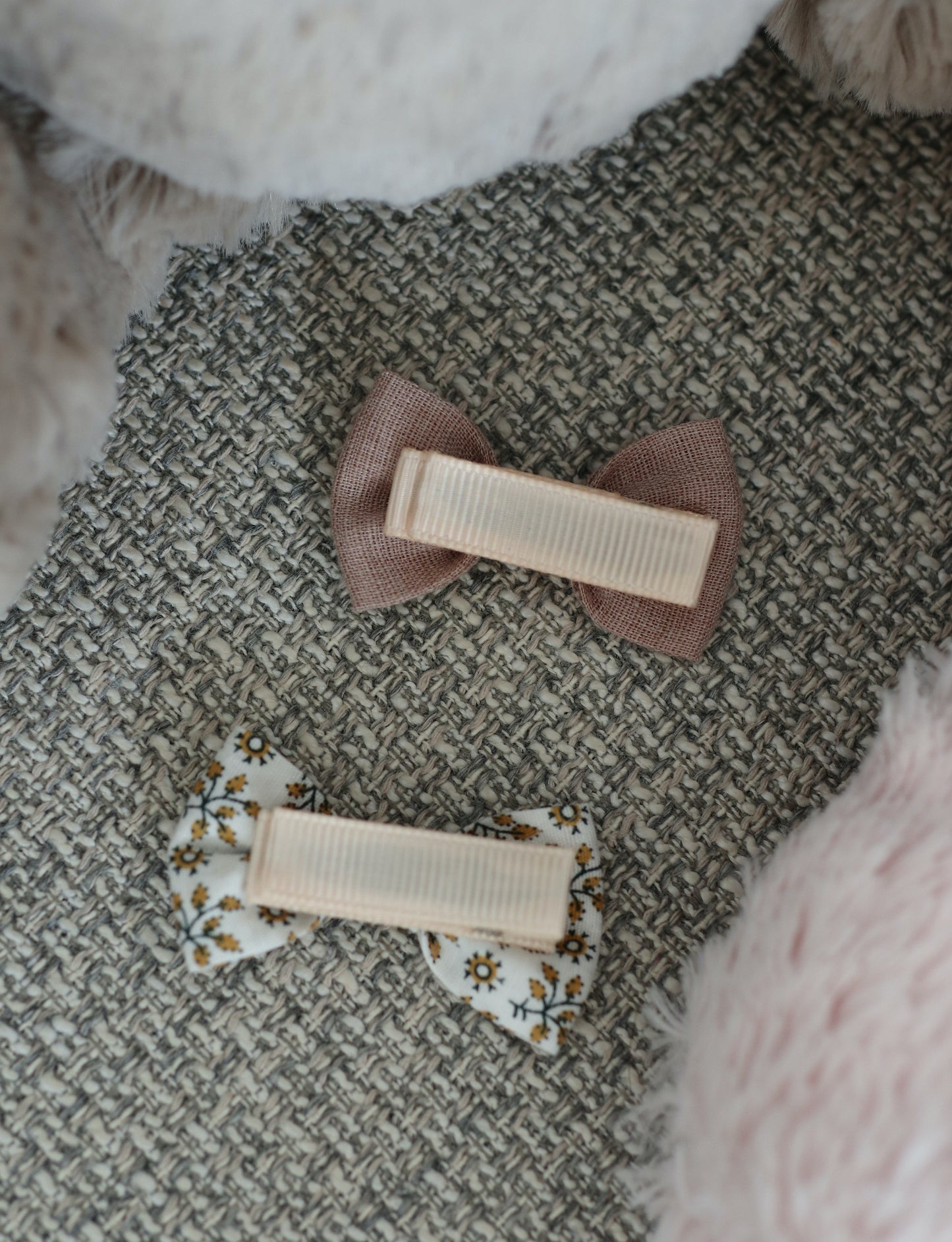 Children Ribbon Hairclips (Set of 3) 兒童蝴蝶結髮夾 (3個裝）