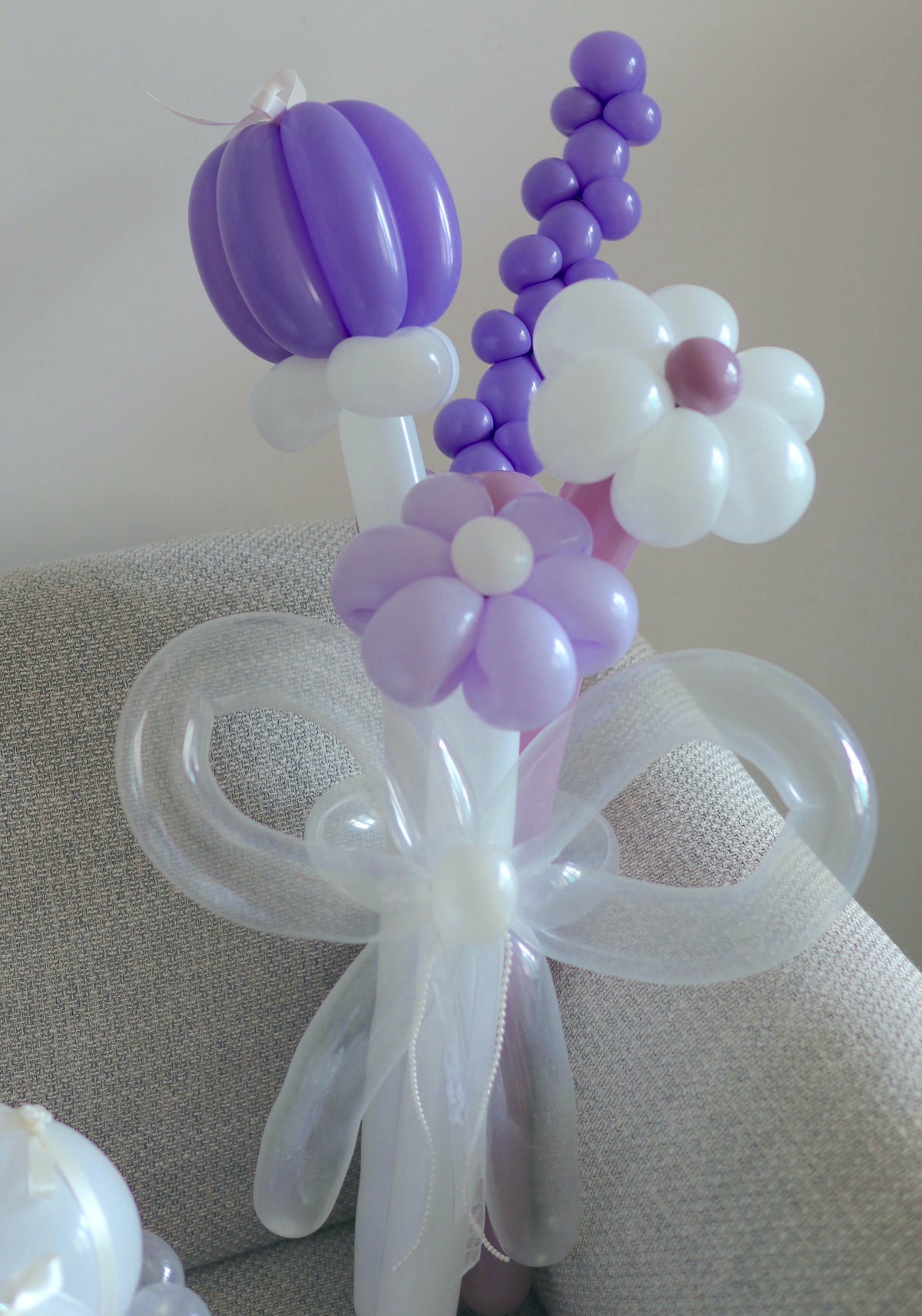 Lilac Surprise” Flower Balloon Bouquet 氣球花束 氣球 慶祝禮物
